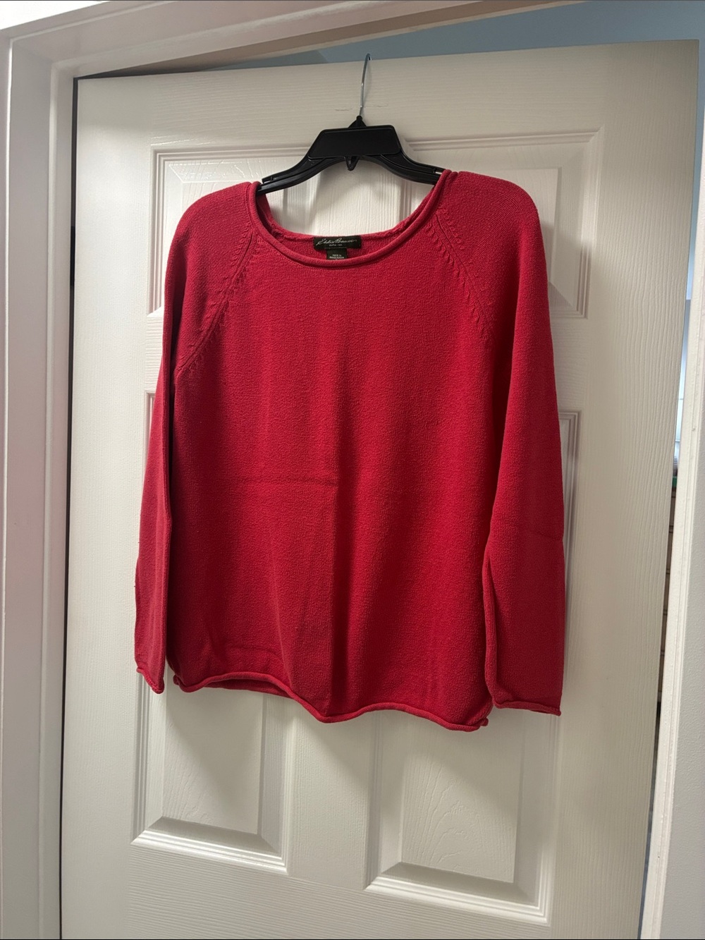Eddie Bauer Bright Pink Crewneck Sweater